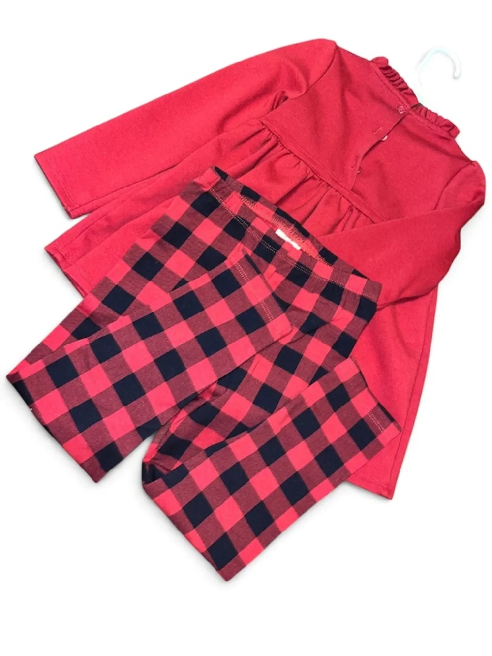 First Impressions Toddler Girls Red Party Holiday Tunic Top w/ Matching Pants 4T